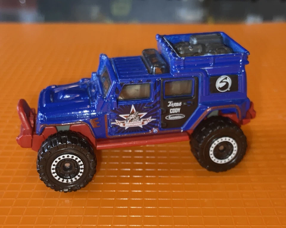 Vintage 2011 Matchbox Jeep Wrangler Superlift Mountain Rare Blue Original Old - Image 2 of 4