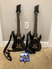PS4 Playstation 4 Guitar Hero Live Bundle 2 Guitars, 1 Dongle, Game TESTED