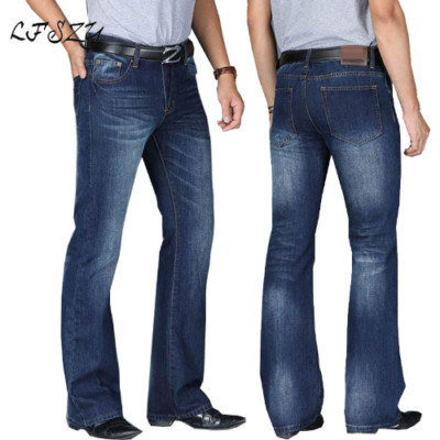 Jeans Men 2023 Modis Big Flared Jeans Boot Cut Leg Flared Loose Fit High Waist