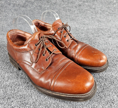 Bostonia Strada Mens 11 Lace Up Brown Leather Upper Oxford Cap Toe Italy Bostonian | Shoes | Bostonian Brown Leather Cap Toe Lace Up  main image 2