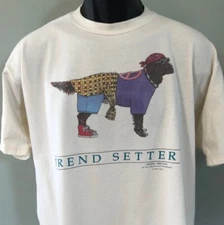 80 Hippie Dog Trend Setter Shirt Peace Love Music tee