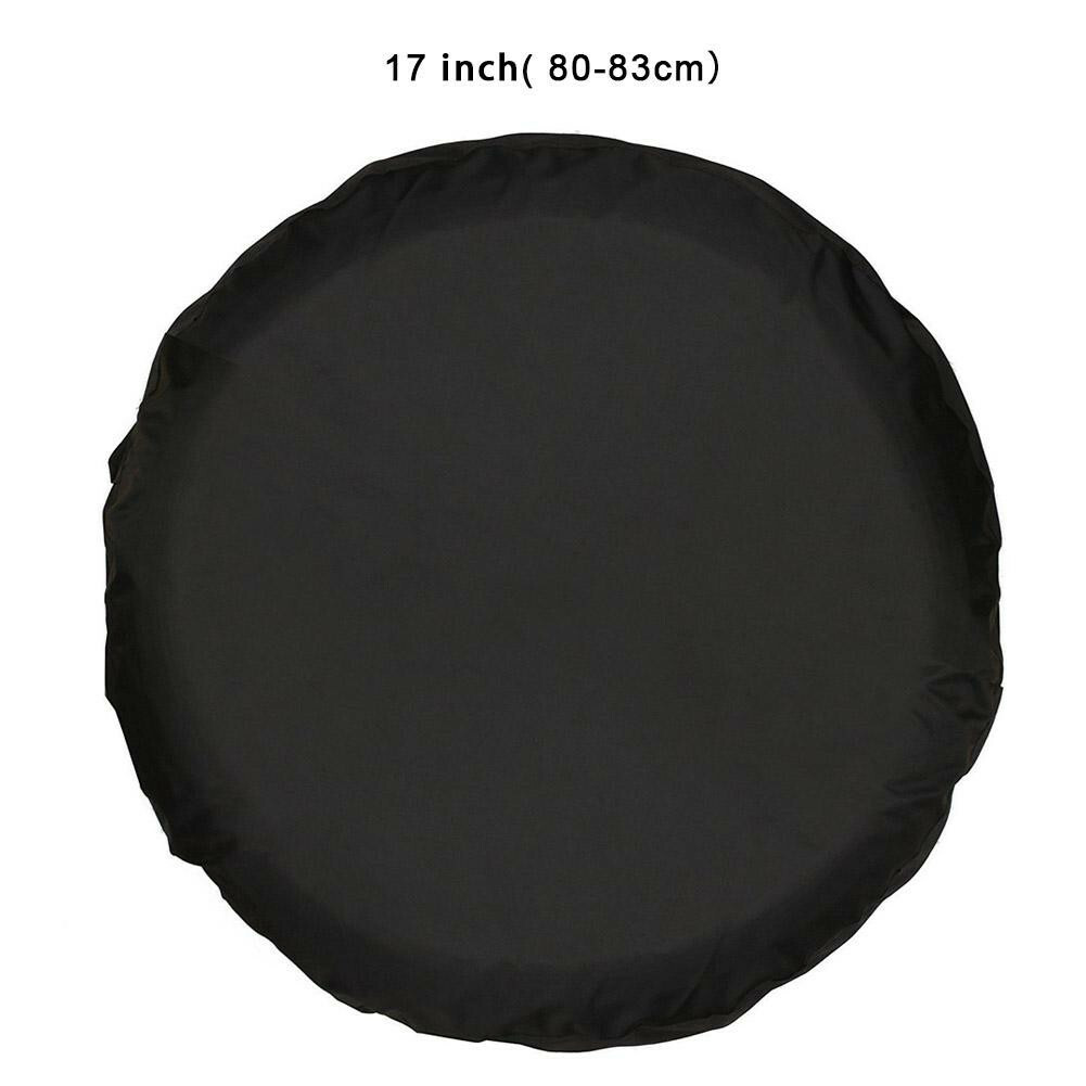 Car Tire Cover 17in Spare Tyre Protector Case PVC Leather Auto Wheel Sunscreen