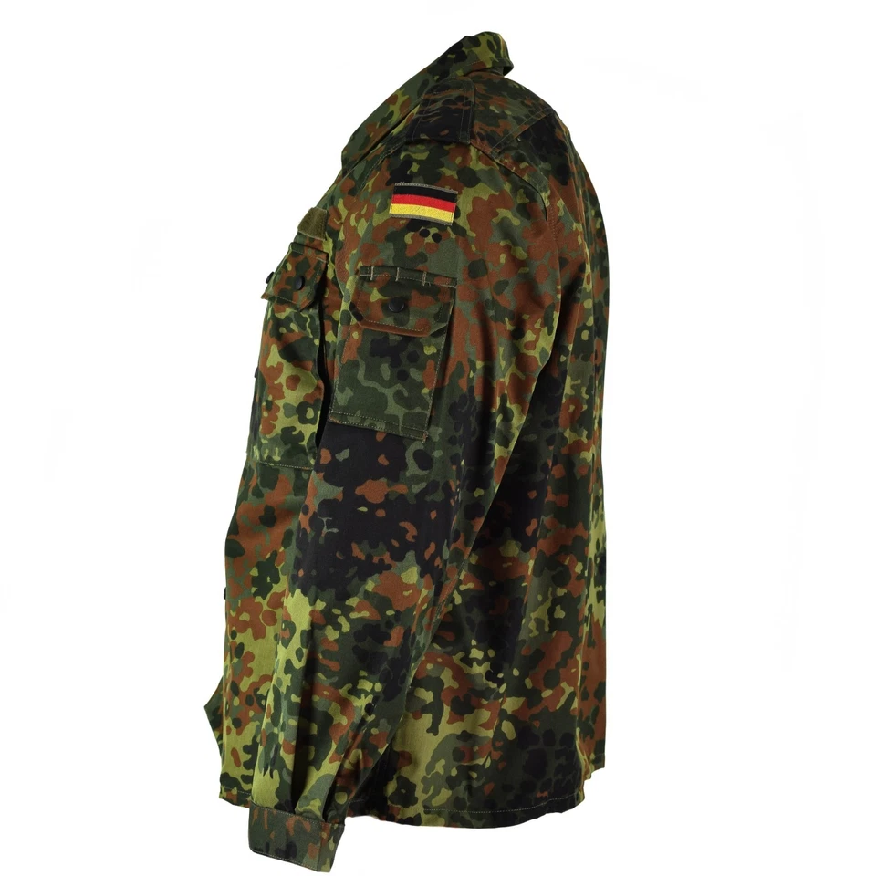Original GERMAN ARMY SHIRT ZIPPED flecktarn camo tactical combat BW Army issue - Image 4 of 4
