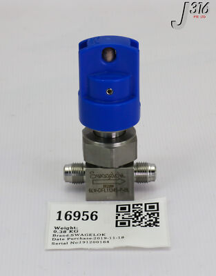 16956 SWAGELOK UHP LOW PRESSURE DIAPHRAGM VALVE 6LV-DFL11345-P-BL