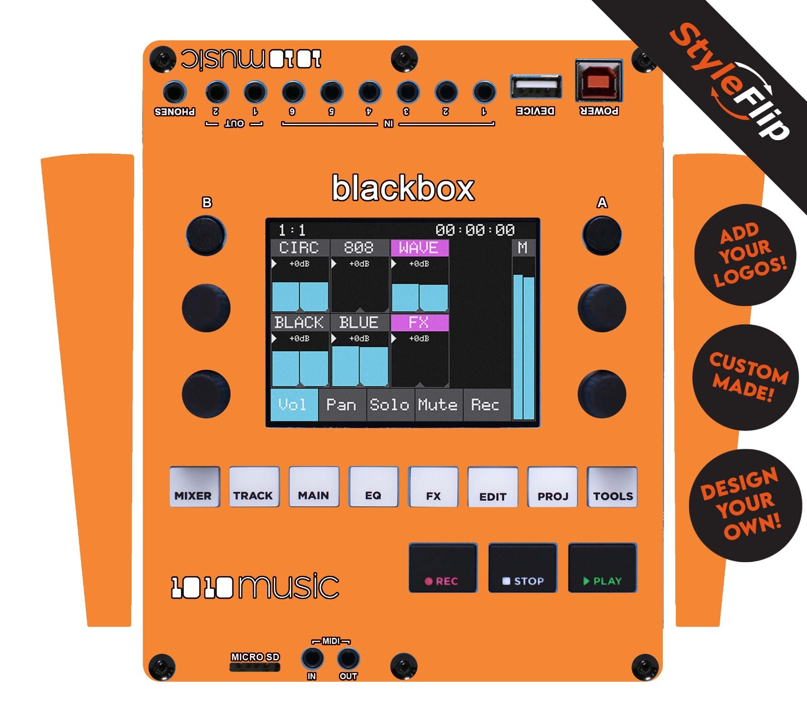 1010 Music Blackbox Skin | Custom | Protective Decal | StyleFlip Skins