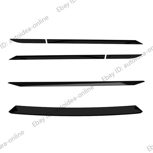 6pcs Black Door Side Molding Trim+Front Rear Bumper Trim For Toyota C-HR 2025 - Picture 11 of 11