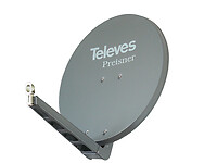 Televes S85QSD-G   - 10.7 - 12.75 GHz - 39.5 dBi - Graphite - Aluminium - 85 cm