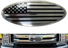7.75'' Chrome USA Flag Aluminum Front Grille Badge Overlay Trim Fits Expedition