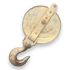 Vintage Sherman & Reilly Bell Sytem B Pulley Swivel Hook 10M SR Block 50s-60s