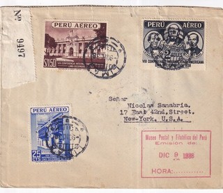 Peru Registered Cover
