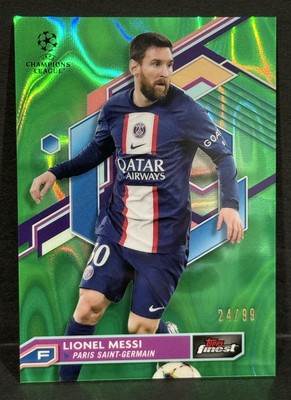 【祝MVP／50シリ】Finest CL／messi サッカーカード 2022-23 Topps Finest UCL PSG Prized Footballers Lionel Messi Red
