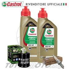 Tagliando PIAGGIO Liberty 200 2004-2009 Kit Olio Castrol SCOOTER Filtro Candela