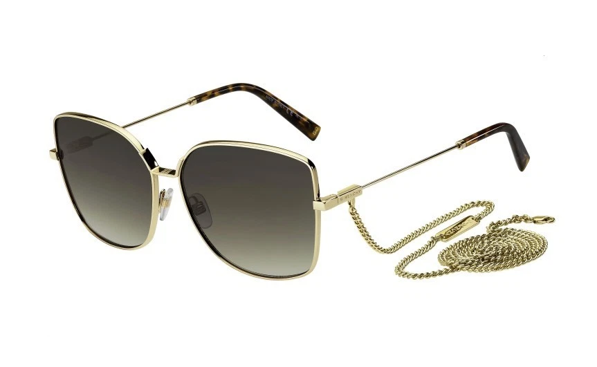 Givenchy Gold Square Sunglasses for Women for sale | eBay display picture 1