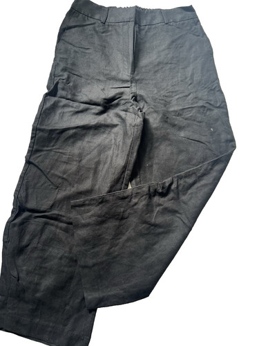 PREVIEW Black Flowy Linen blend Trouser Pants  WIDE LEG