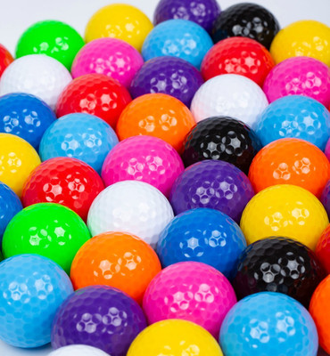 Handelsübliche Low Bounce Minigolfbälle - Hochglanz-Finish - Großmenge