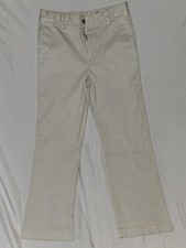 Vineyard Vines womens Chino Pants Beige Cotton Twill Size 14 Regular Fit