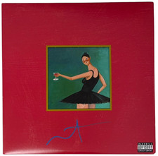 Kanye West Signed My Beautiful Dark Twisted Fantasy Vinyl LP Album MBDTF JSA COA