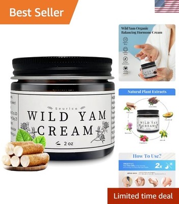 1 Fl Oz Wild Yam Cream for Menopause Relief - Organic Hormone Balance Solution
