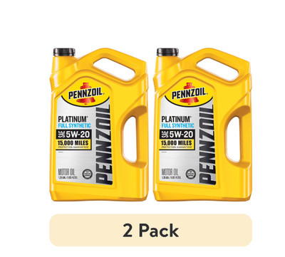 Pennzoil Platinum 5W-20 Full Synthetic Oil 2 Pack 5 Quart