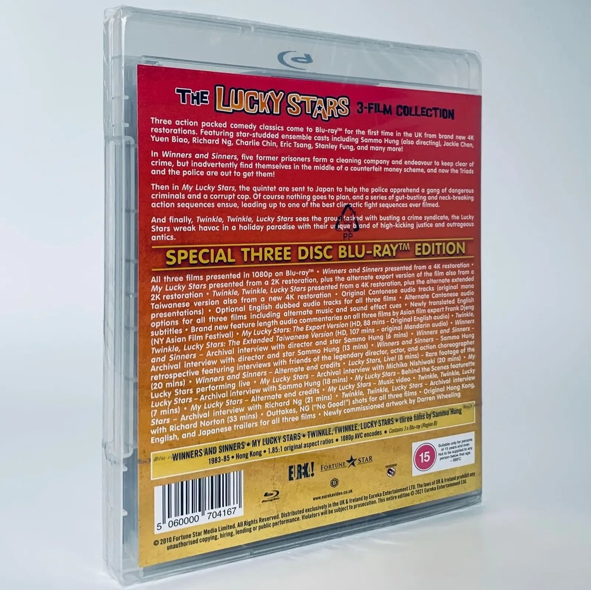 Lucky Stars 3-Disc Collection Jackie Chan Blu-ray Eureka UK Region