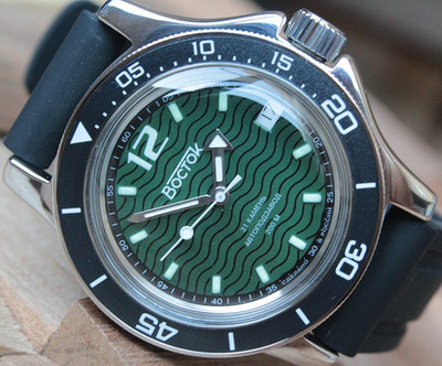 Vostok Amphibian Diver Mechanical Automatic Wrist Watch 13041A