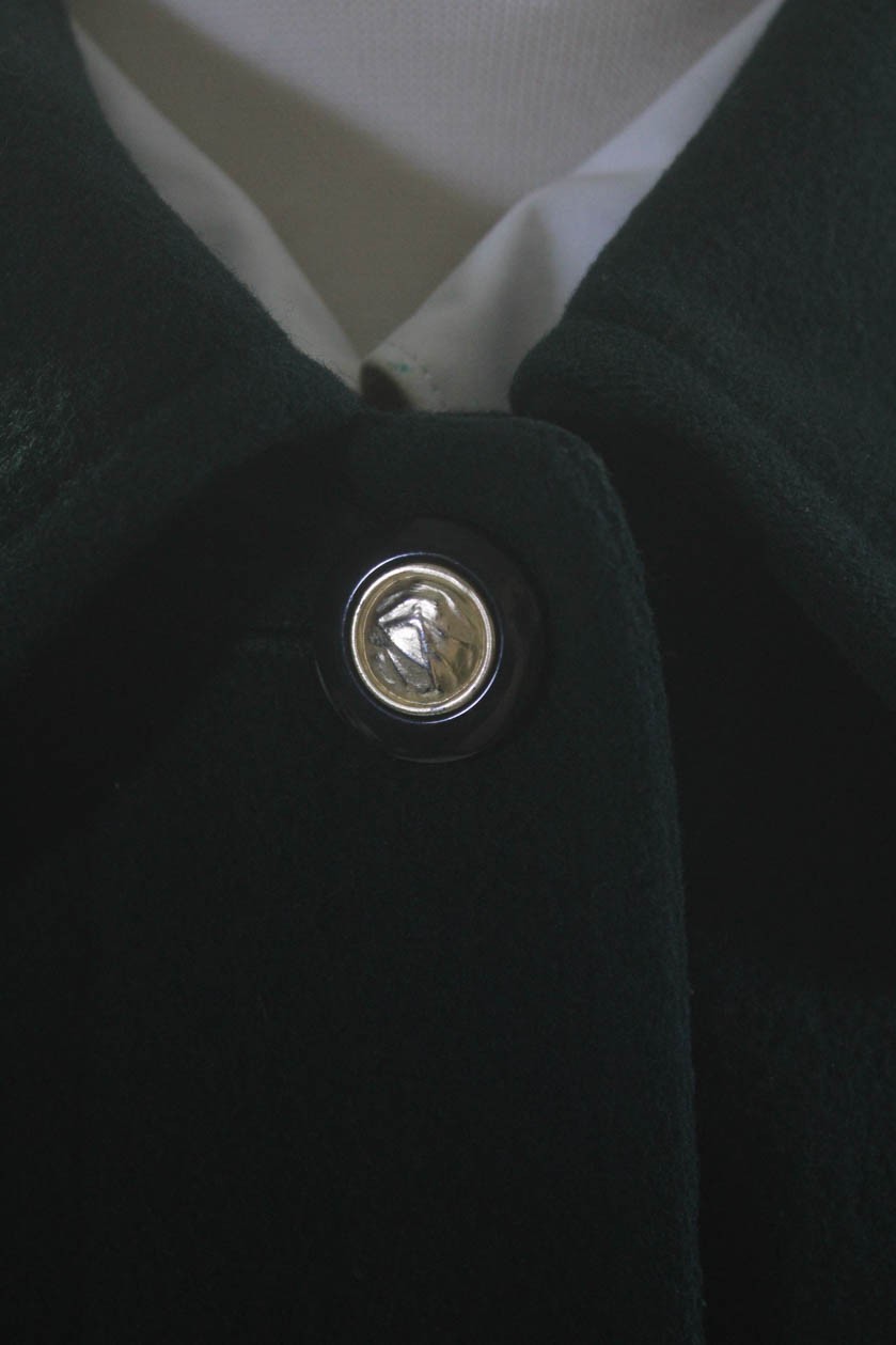 Mackintosh Womens Collared Solid Button Down Wool… - image 4