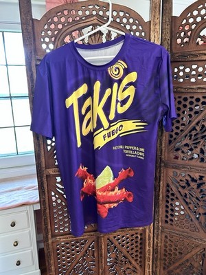 Takis Fuego Graphic Tee Shirt - Spicy Snack Design Mens Large
