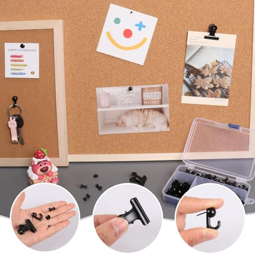 Push Pins Set, 310 Pcs Thumb Tacks Map Pins, Tacks, 5 Types Pushpins - Picture 7 of 7