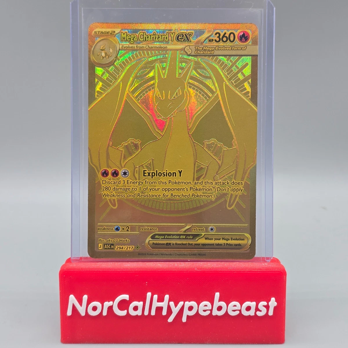 Mega Charizard Y Ex 294/217 Me: Ascended Heroes for sale | eBay