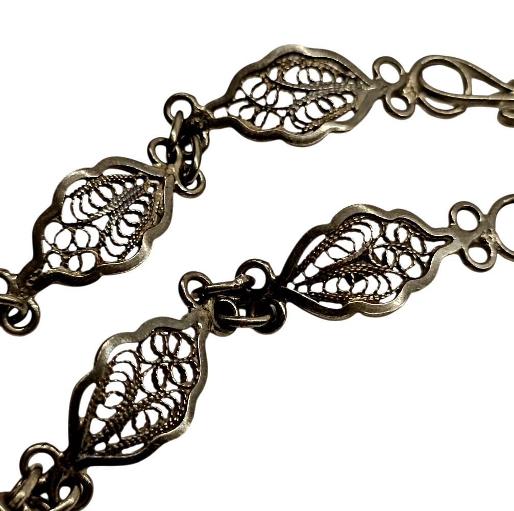 Pulsera Mujer Plata 925 Oxidada - Hecha a Mano - Diseño Especial Regalo