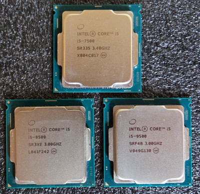 Intel Core i5 7500, 8500 und 9500 Prozessoren, Voll funktionsfähig, MULTI RABATT