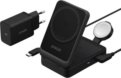 Anker MagGo Wireless Charger (15W, Foldable 3-in-1) Ladegeräte für Mobilgerät