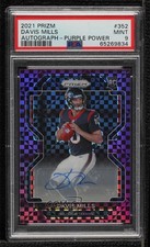 2021 Panini Prizm Rookie Purple Power 23/49 Davis Mills #352 PSA 9 MINT Auto 3pb