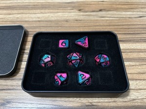 DND Die Hard Dice Metal 7 Piece Drakona Embers Cazn Set