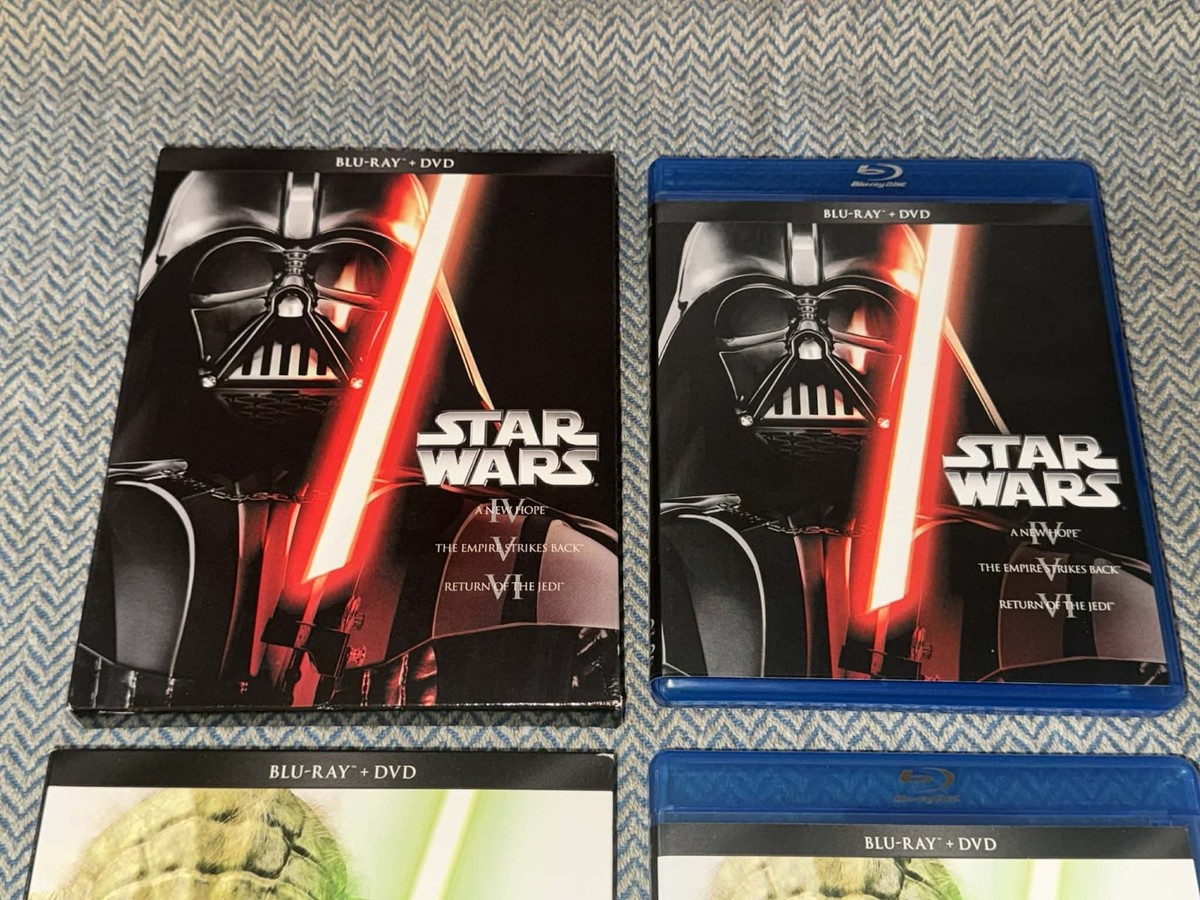 Star Wars Episodes 1-6 Blu-ray + DVD Collection Set Scratch Free