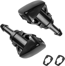 2PCS Car Front Windshield Washer Nozzles, Auto Windshield Nylon Spray Jet Kit Re