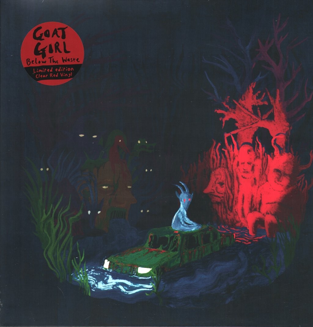 Goat Girl Below the Waste LP vinyl Europe Rough Trade 2024 Transparent red vinyl