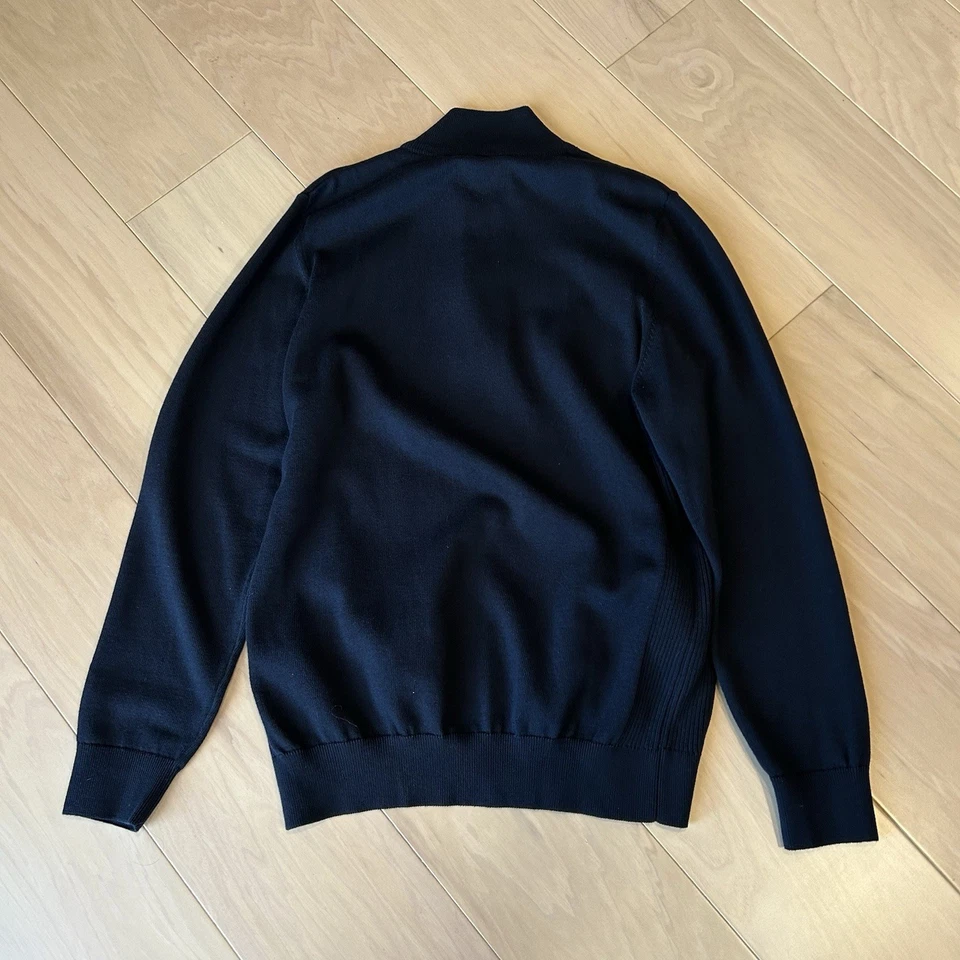 Barbour Half Zip Jumper Cotton Knit Sweater Men’s Large - Image 4 of 4