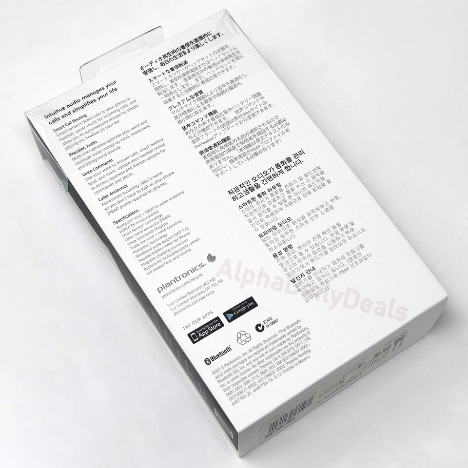 NEW Plantronics Voyager Legend Wireless Bluetooth Single Ear Headset Boom Mic - Image 3 of 4