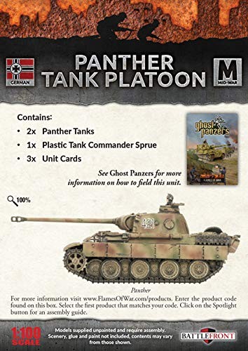 Flames of War German Panther A platoon Painted FOW Battlegroup 15mm