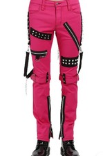 TRIPP NYC DAANG GOODMAN HOT PINK STUDDED BONDAGE PANTS SIZE 32