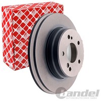 2X febi Bremsscheiben Ø278Mm Hinten Passend FÜR Chrysler Crossfire