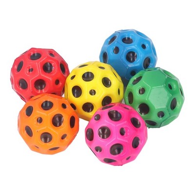 6pcs 7cm Bouncing Balls Colorful Cellular Improve Coordination Stress PU Relief-