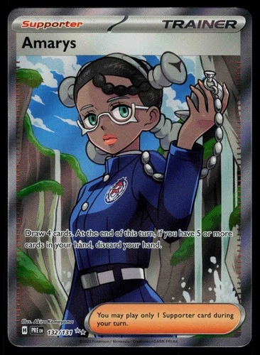 Amarys 132/131 - Pokemon Prismatic Evolutions - Ultra Rare (NM)