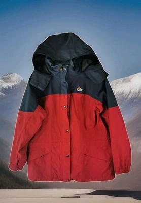 Lowe Alpine Women s Waterproof Jacket  Red Black Triple Point Hiking Walking Lrg