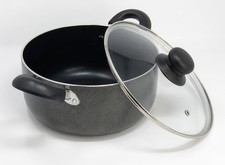 Wee's Beyond Non-Stick Stock Pot, 11 quart, Black