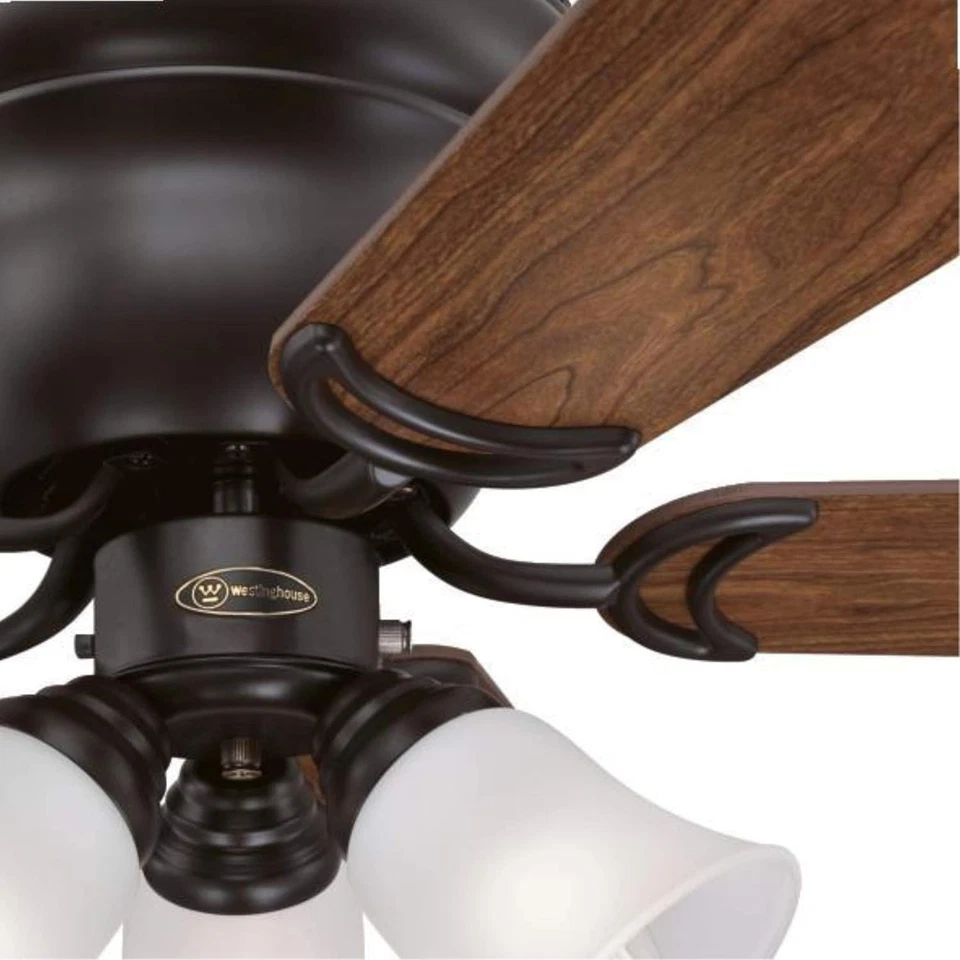 Westinghouse 7231300 Contempra Trio Ceiling Fan w/Light Oil Rubbed Bronze 42" - Image 3 of 4