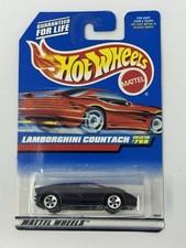 Hot Wheels Black Lamborghini Countach 5 Dot Wheels 768 A7 Hot Wheels Black Lamborghini Countach 5 Dot Wheels 768 A7