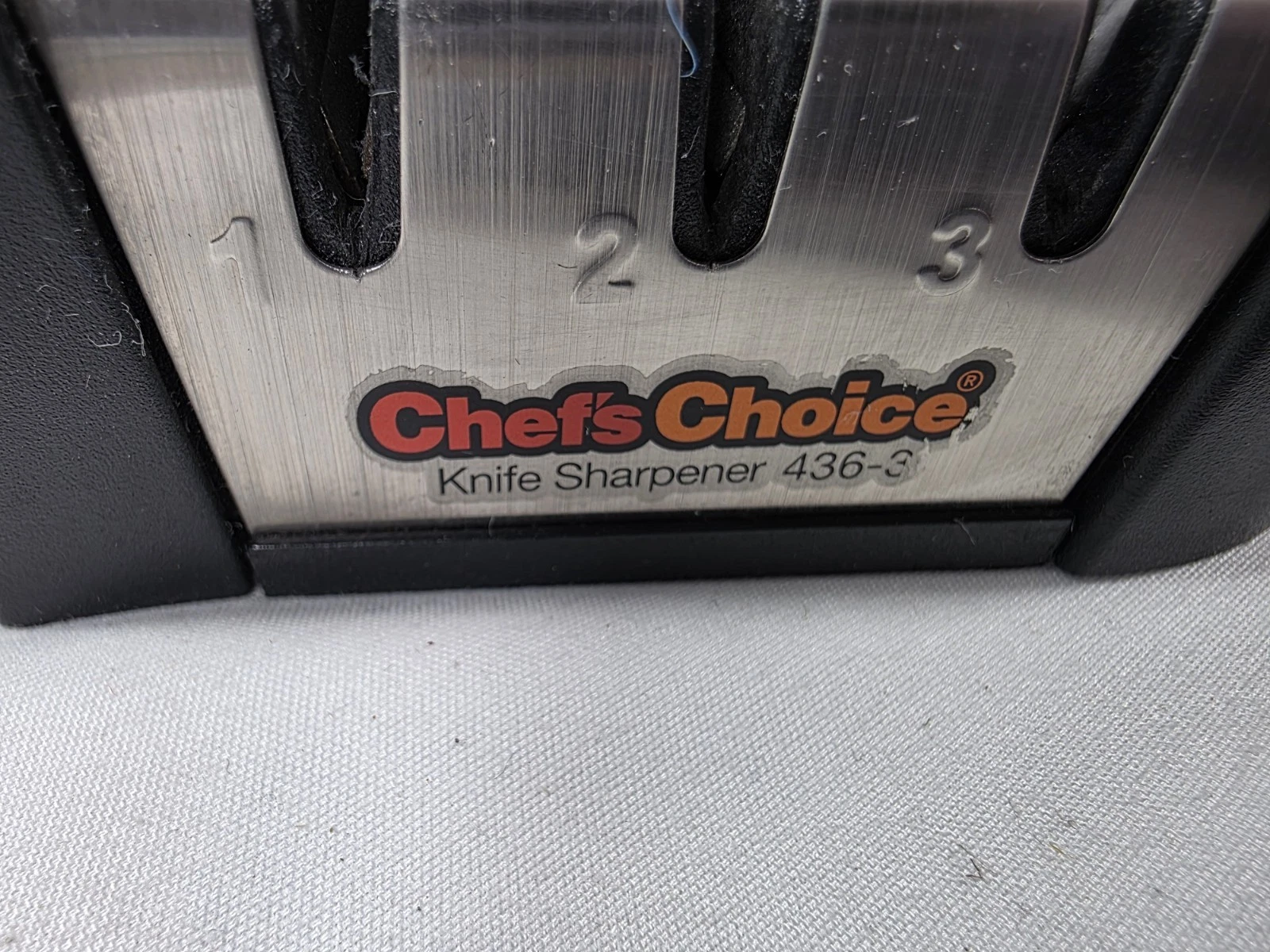 Chef’sChoice 436-3 Manual Knife Sharpener 3-Stage Black EdgeCraft