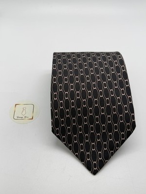 Gucci Monogram Logo Krawatte - 100% Seide - tadelloser Zustand - Luxus Vintage